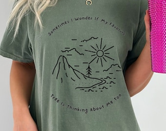 Komfortfarben Baum-T-Shirt: Naturliebhaber Unisex-T-Shirt