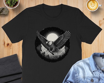 Sudadera o sudadera con capucha de águila, camiseta patriótica, camiseta de águila calva, camiseta de vida silvestre, camiseta de montaña, regalo irónico y genial para estudiantes.