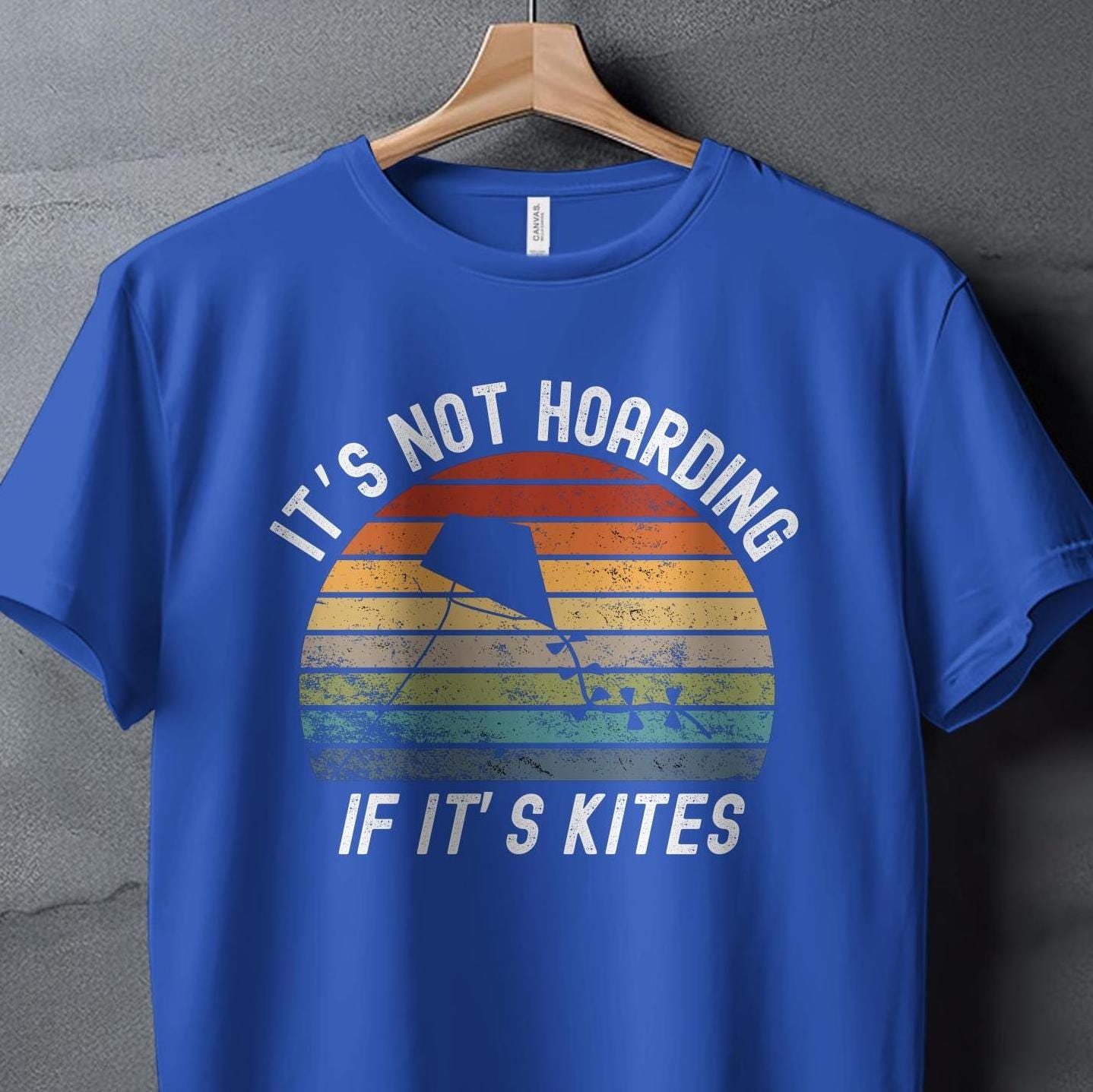 Retro Kite Flying T-shirt Sweatshirt or Hoodie: Distressed Sunset 