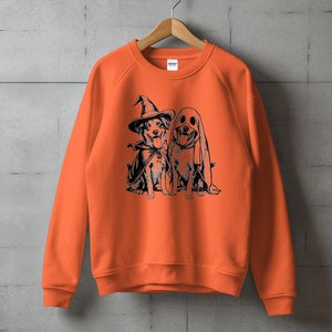 T-shirt à capuche ou sweat-shirt pour chiens mignons d'Halloween, conception drôle de fantôme et de sorcière, t-shirt cadeau pour amoureux des animaux de compagnie, tenue de fête d'Halloween, chemise pour amoureux des chiens image 9