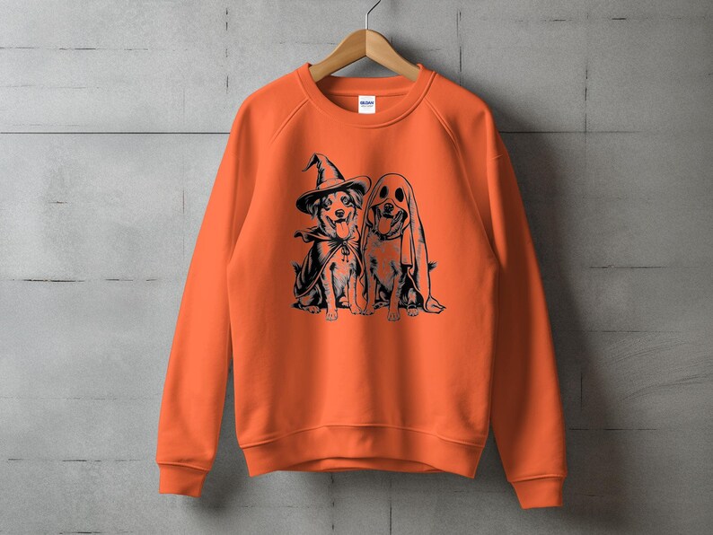 T-shirt à capuche ou sweat-shirt pour chiens mignons d'Halloween, conception drôle de fantôme et de sorcière, t-shirt cadeau pour amoureux des animaux de compagnie, tenue de fête d'Halloween, chemise pour amoureux des chiens image 9