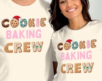 Sudadera o sudadera con capucha navideña de Cookie Baking Crew: divertida camiseta navideña de repostería