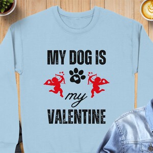 Dog Valentine T-Shirt Sweatshirt or Hoodie: Funny Pet Lover Gift