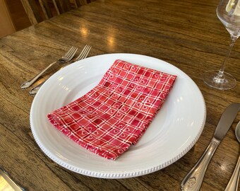 Valentine cloth napkins