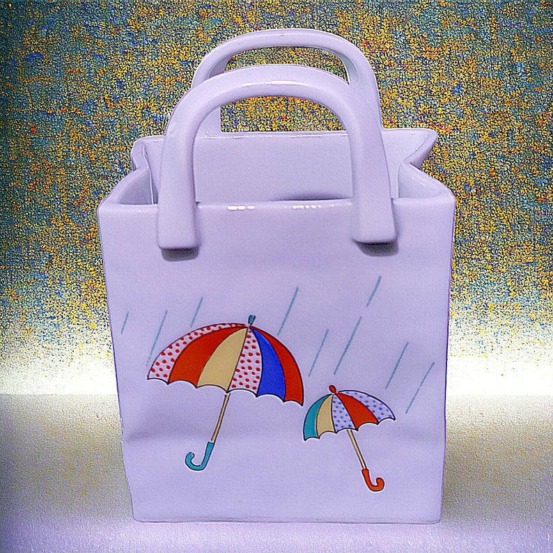 Vintage Japanese Arita Porcelain Tea Bag Holder Caddy Etsy