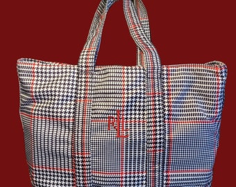 LAUREN Ralph Lauren Women's Houndstooth Classic TOTE 