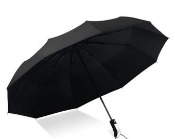 1pc Automatic Umbrella, Minimalist Plain Portable Umbrella For Outdoor