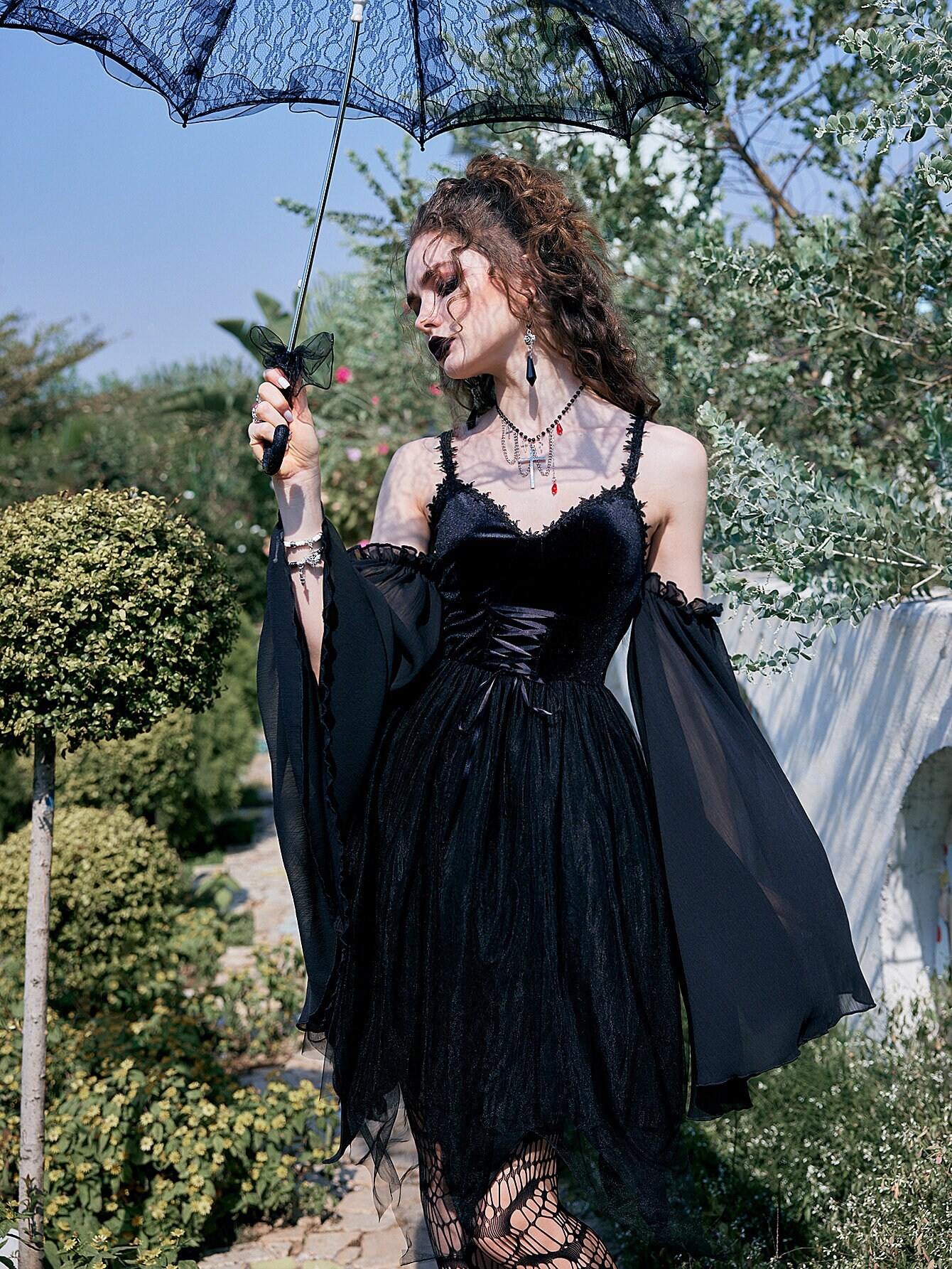 Black Gothic Dress - Etsy Singapore