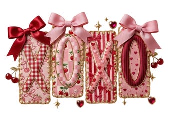 Preppy XOXO Valentine PNG, Diseño de coqueta de corazón rojo rosa, Día de San Valentín PNG, Camisa retro femenina de San Valentín PNG, San Valentín de moda PNG