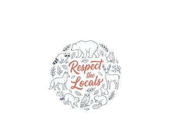 Respeto a los Locales Parque Nacional Fauna Silvestre Diseño PNG (Descarga Digital)