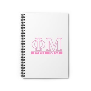 Greek Life Spiral Notebook - Ruled Line