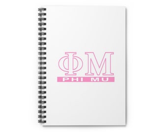 Greek Life Spiral Notebook - Ruled Line