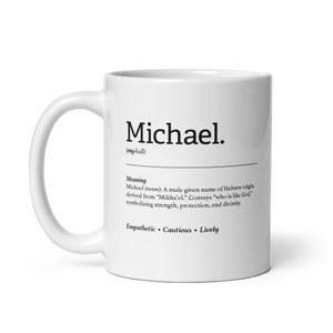 Michael Personalised Meaningful Coffee Mug Tea Gift Idea Present Birthday Christmas Fathers Day