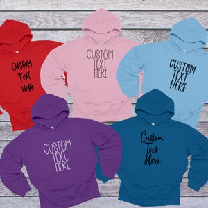 Personalized Pullover Hoodie, Custom Hoodie, Gift for Her, Gift for Him, Personalized Hoodie, Custom Hoodie for Women, Custom Hoodie for Men