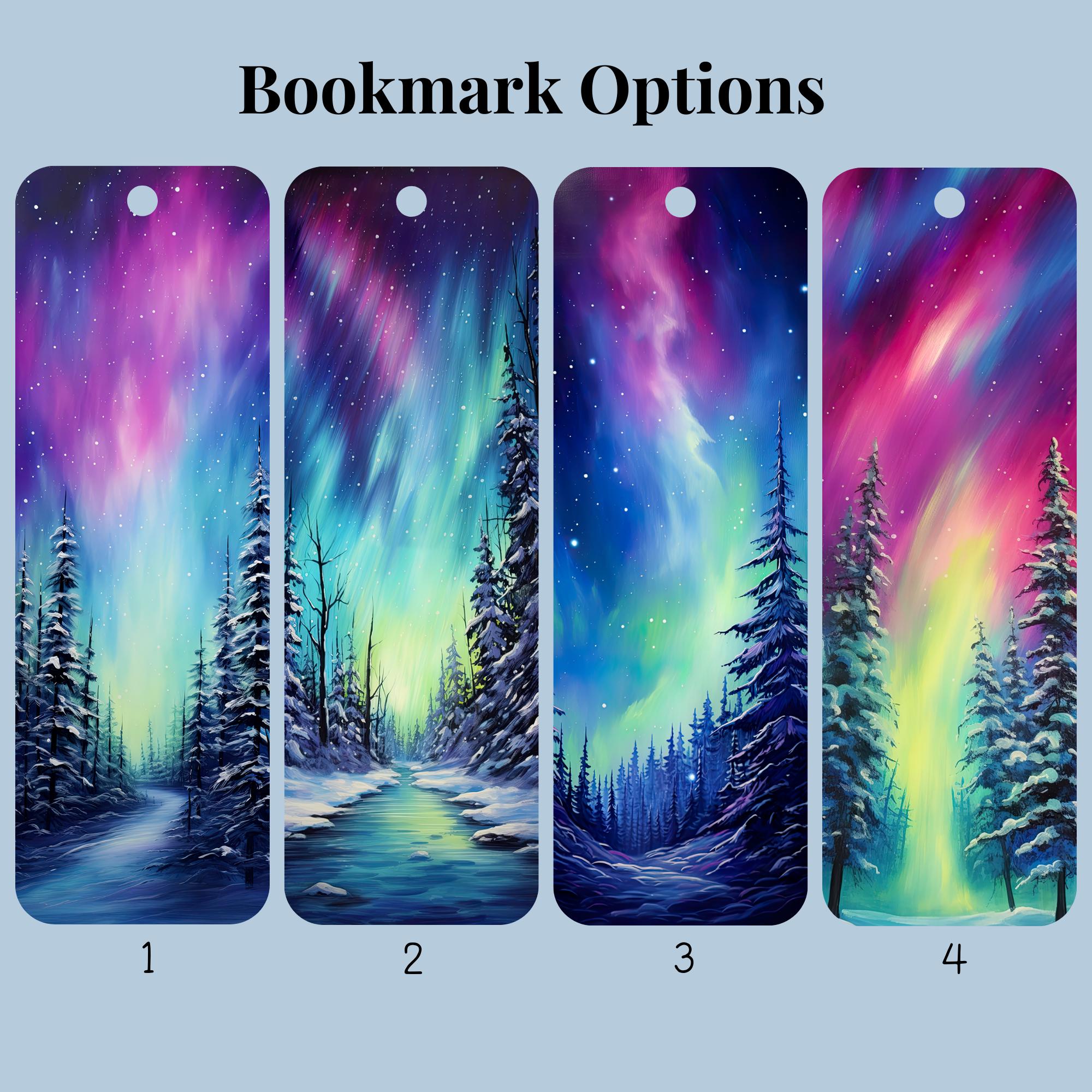 Northern Lights Bookmarks, Aurora Borealis Bookmark With Tassel, Unique ...