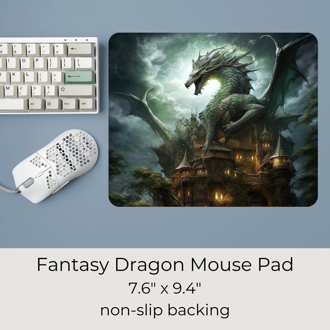 ファンタジードラゴンマウスパッド、神話の生き物デスクアクセサリー
