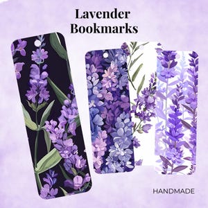 Lavendel Blumen Metall Lesezeichen mit Quaste, Lila Blumen Lesezeichen, Natur inspiriert, handgemachte & einzigartige Lesezeichen, Bücherwurm Geschenk, Mama Geschenk