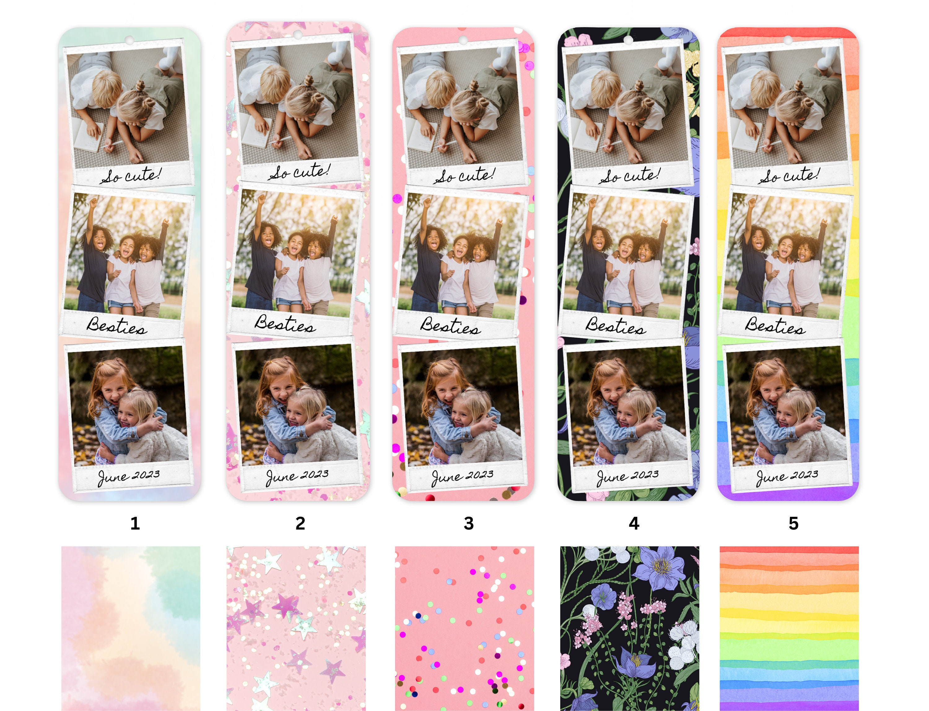 Custom Polaroid Photo Bookmarks With Tassel, Personalized Picture ...