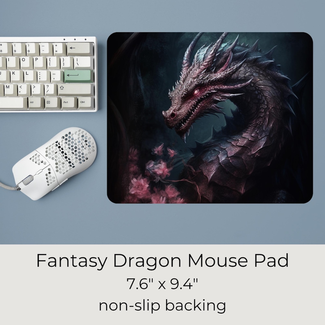 ファンタジードラゴンマウスパッド、神話の生き物デスクアクセサリー