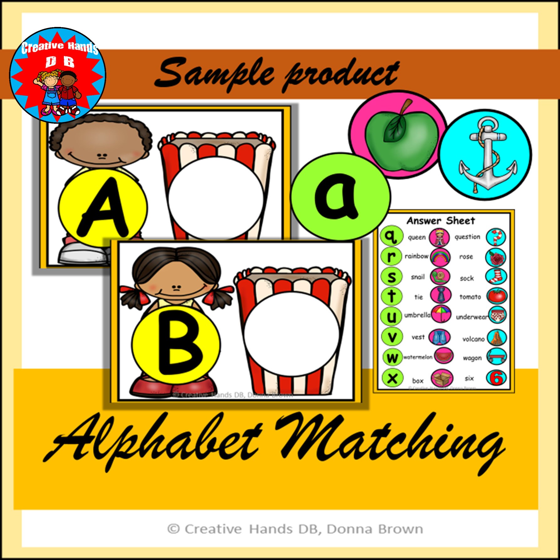 Alphabet Matching Activity Set| Uppercase and Lowercase Letter Sorting ...