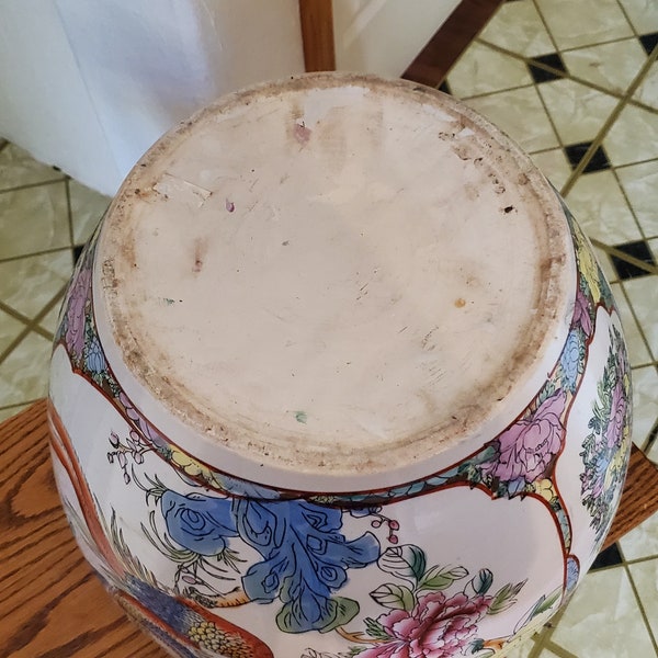 Blue and White Fish Bowl Planter - Etsy