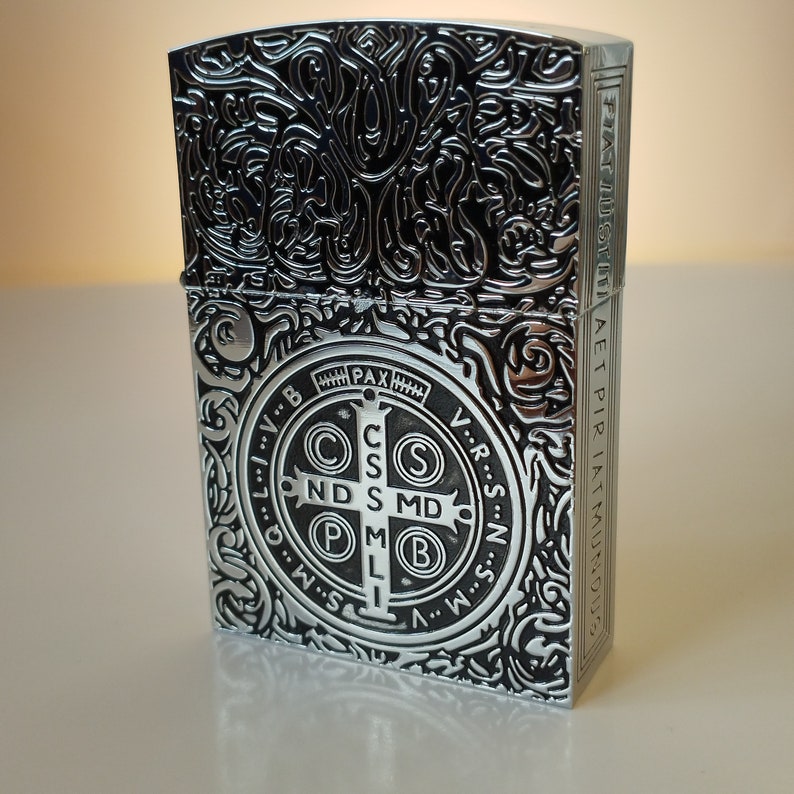Zorro 911 Silver Constantine Lighter 1:1 Movie Replica with Gift Box & Flints image 6
