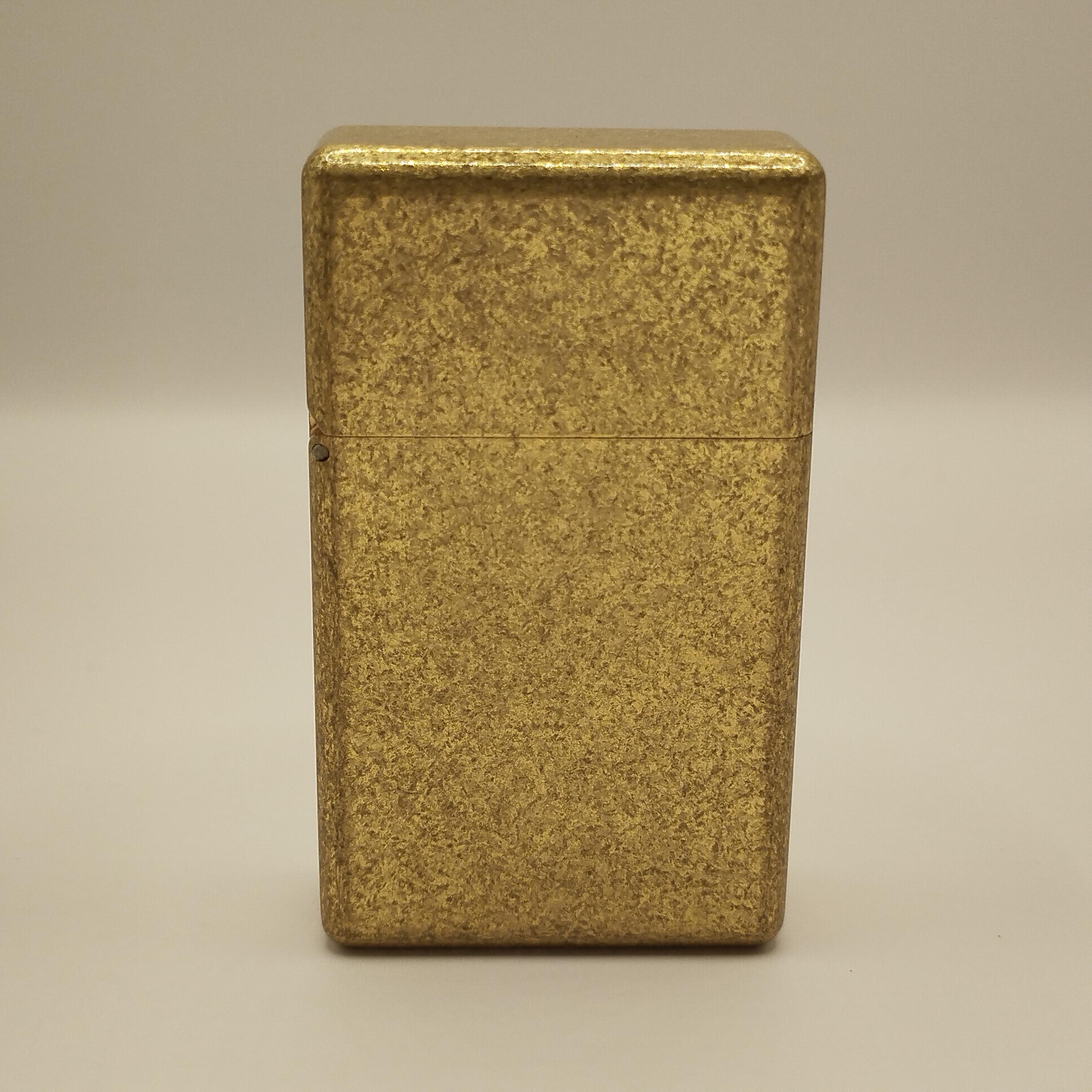 Zorro 538 Tumbled Brass Lighter - 115g Case & Heavy Duty Hinge