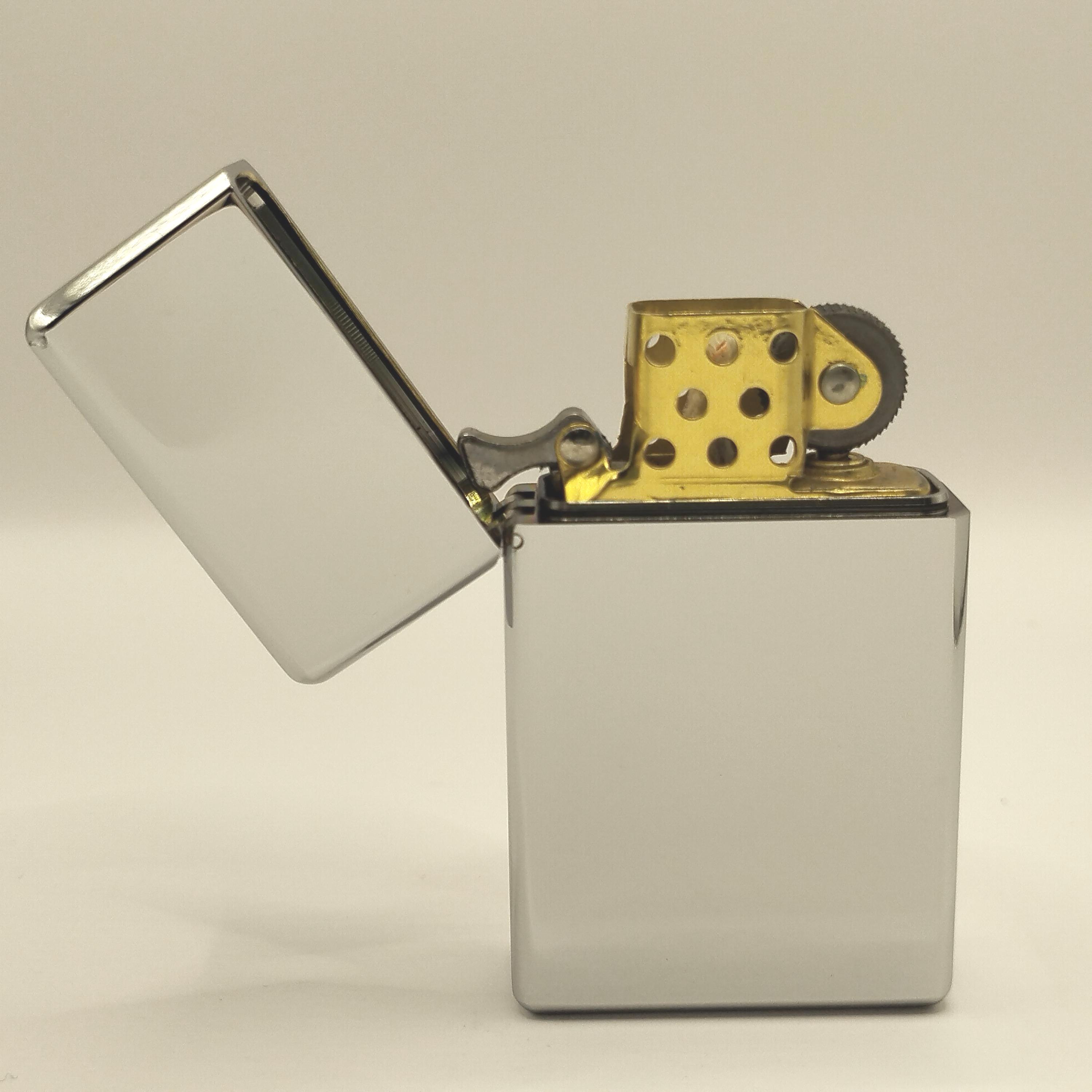 Zorro 538 Silver Chrome Brass Lighter - 115g Case & Heavy Duty