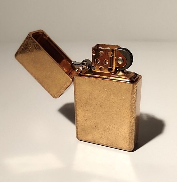 Zorro 538 Tumbled Brass Lighter - 115g Case & Heavy Duty Hinge
