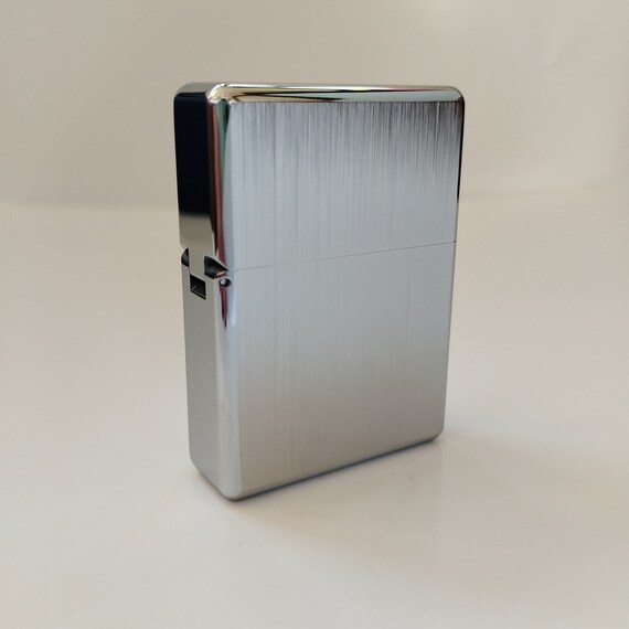 Zorro 912 Brushed Silver Chrome Brass Lighter - 150g Case & Heavy