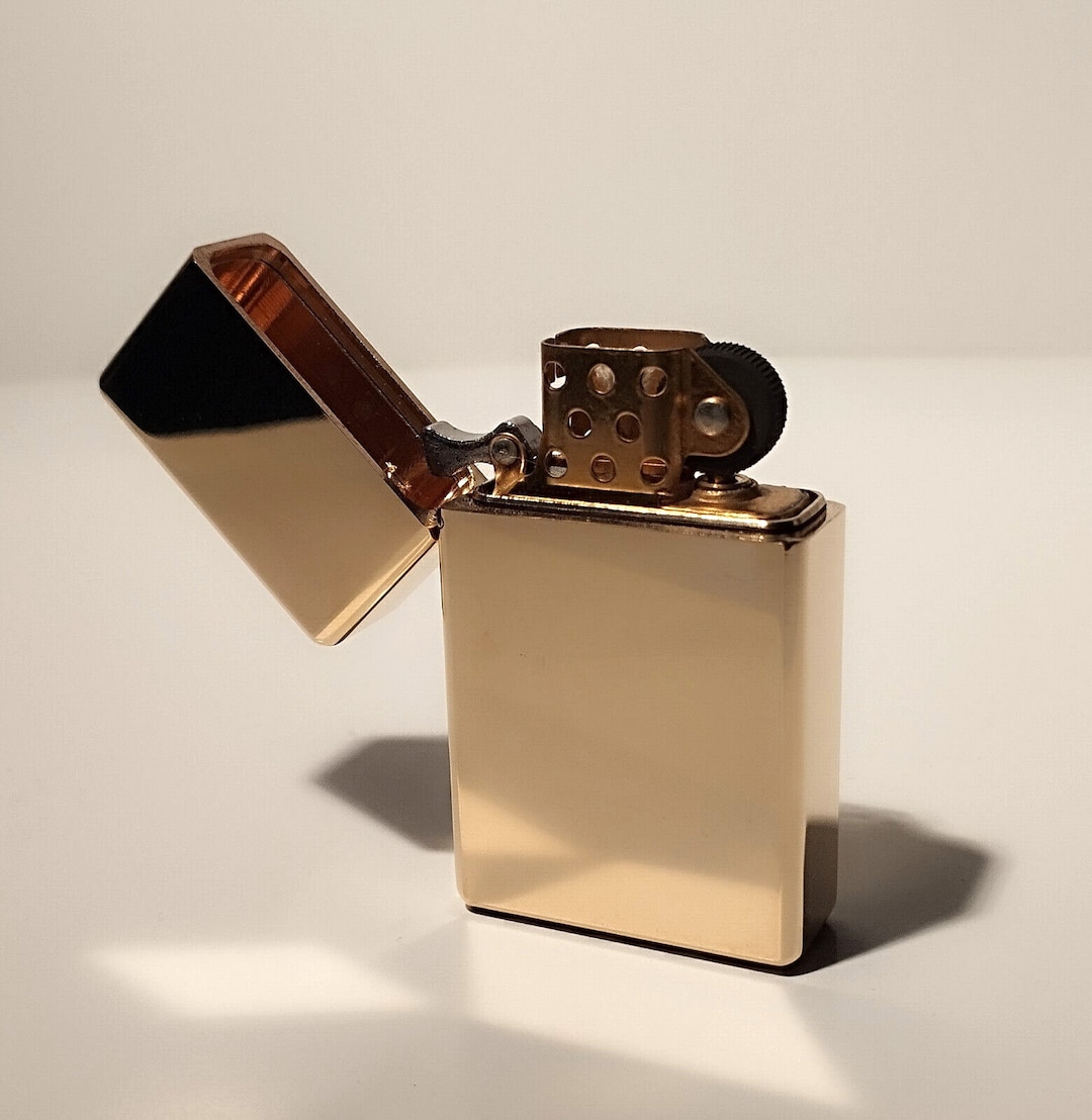 Zorro 538 Polished Brass Lighter - 115g Case & Heavy Duty Hinge