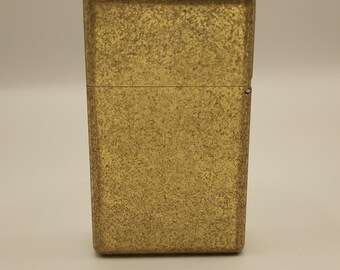 Zorro 538 Tumbled Brass Lighter - 115g Case & Heavy Duty Hinge
