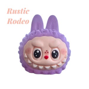 Labu inspired hard resin figures with fuzzy touch