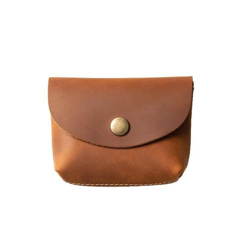 Mini Coin Wallet Vintage Mini Minimalist Coin Wallet for Men, Genuine Leather ...