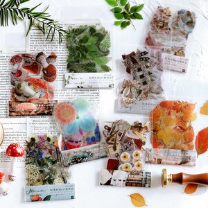 Plant Bow Stickers Series Mushroom Plant Creative DIY decoratieve stickers (gratis verzending voor aankopen van 4 of meer)