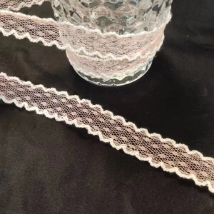 Pink Mesh Lace Fabric Lace Trim Embroidery Eyelet Scalloped Lace Trim Wedding Dress Doll Dress DIY Clothes Accessories Sewing image 6