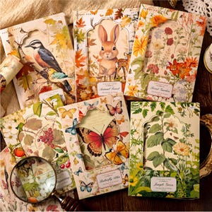 Forest Sticker Series Vintage DIY handgemaakte decoratieve stickers 30 vellen (gratis verzending voor aankopen van 4 of meer)