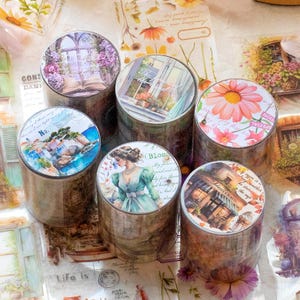 Elegante stickerserie Franse romantische stickers Hand Account Decoratie Materiaal Recyclingstickers (gratis verzending voor aankopen van 4)
