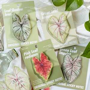 Serie de pegatinas de conveniencia de hojas verdes. Pegatinas de conveniencia de papel kraft. Notas con mensajes de hojas verdes. Pegatinas de conveniencia para hacer tú mismo.