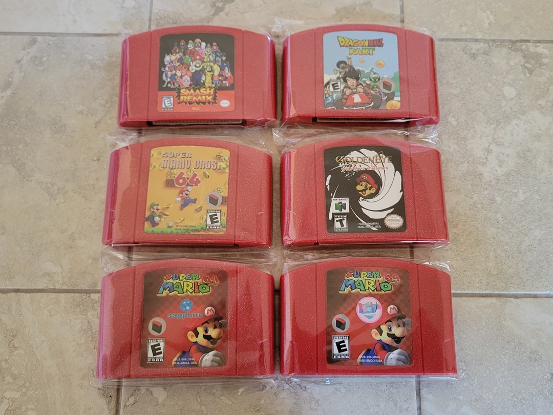 N64 Hacked Game Cartridge Nintendo 64 Homebrew Games Repros Etsy