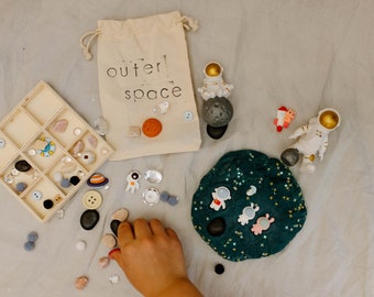 Outer Space Playdough Sensory Kit | Sensory Kits | Gifts For Kids | Sensory Gifts | Natural Playdough | Glitter Playdough