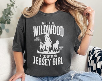 Funny Wildwood New Jersey Unisex T Shirt, Jersey Shore Gift for Her, Wildwood Gift Women's Casual Fashion Coastal Cowgirl Wildwood T Shirt
