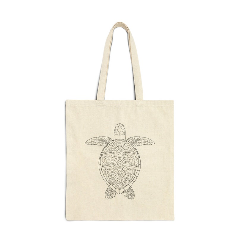 Sea Turtle Tote Bag, Coastal Tote Bag, Tote Bag for Sea Lovers, Sea Animal Tote, Turtle Tote, Marine Biology Gift, Surfer Gift, Beach Bag image 4