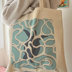 Retro Sea Turtle Tote Bag, Beachy Bag, Sea Turtle Bag, Beach Bag, Coconut Girl Aesthetic, Marine Life Bag, Women's Bags, Cute Turtle, Tote