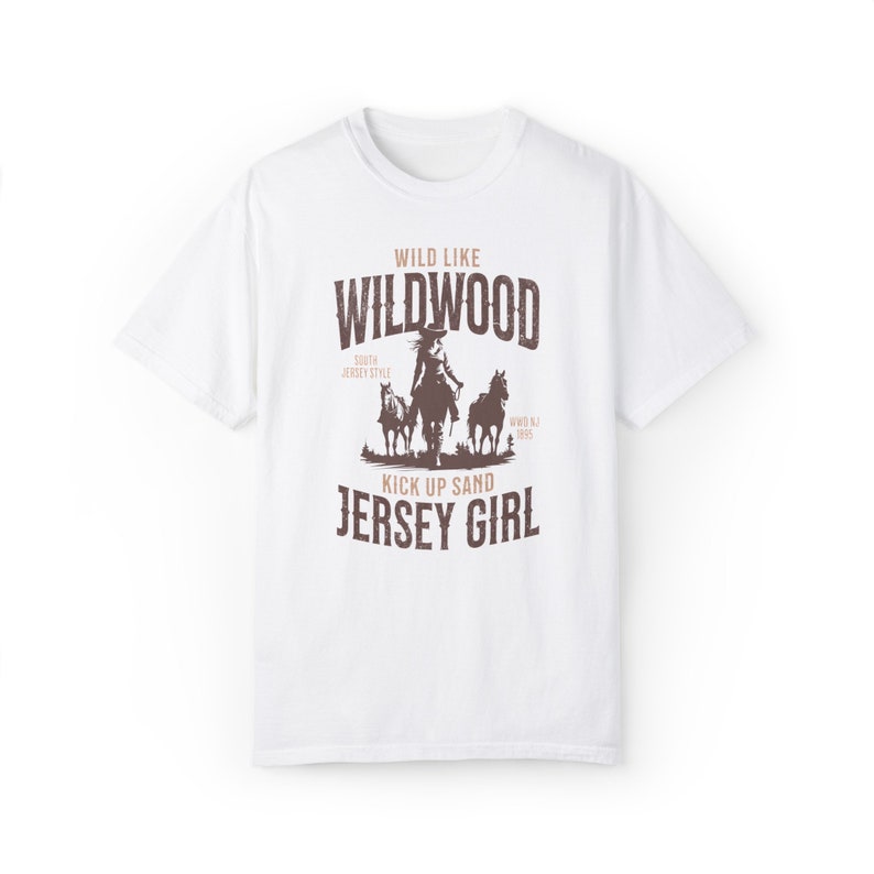 Funny Wildwood New Jersey Unisex T Shirt, Jersey Shore Gift for Her, Wildwood Gift Women's Casual Fashion Coastal Cowgirl Wildwood T Shirt image 6