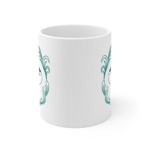 Coastal Sunfish 11oz Ceramic Coffee Mug Coastal Theme Gift for Her Ocean Themed Cup Sea Life Drinkware Gift Sunfish Tea Mug Gift for Her image 5