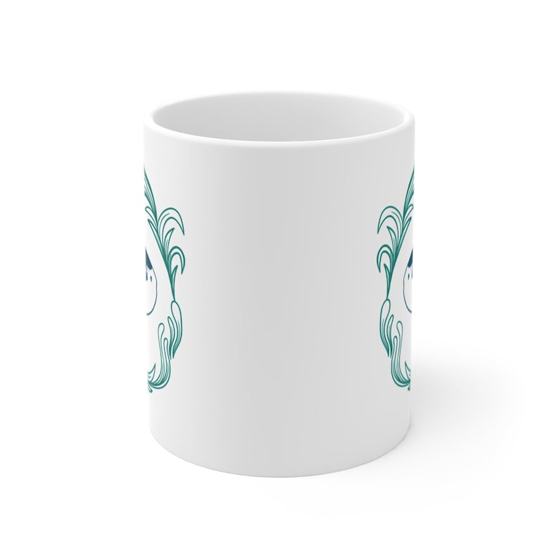 Coastal Sunfish 11oz Ceramic Coffee Mug Coastal Theme Gift for Her Ocean Themed Cup Sea Life Drinkware Gift Sunfish Tea Mug Gift for Her image 5