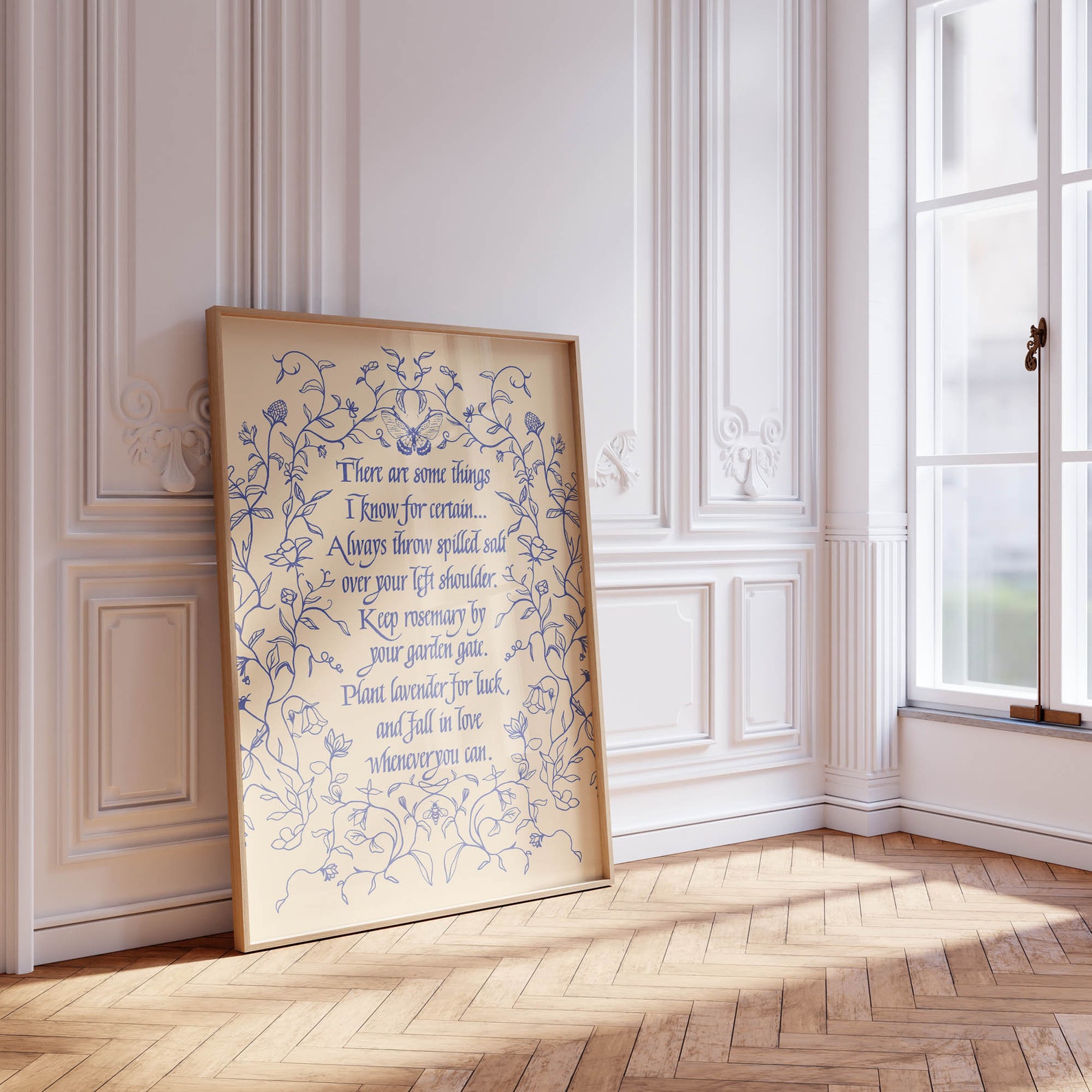 Practical Magic Wall Art With Iconic Quote in Pink, Blue, and Sage ...