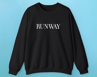 Runway Magazine Logo Embroidered Sweatshirt for Fans of Devil Wears Prada Film & Movie