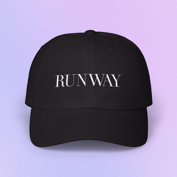 Runway Magazine Embroidered Dad Cap from Devil Wears Prada Film & Movie, Merch from Fictional Magazine